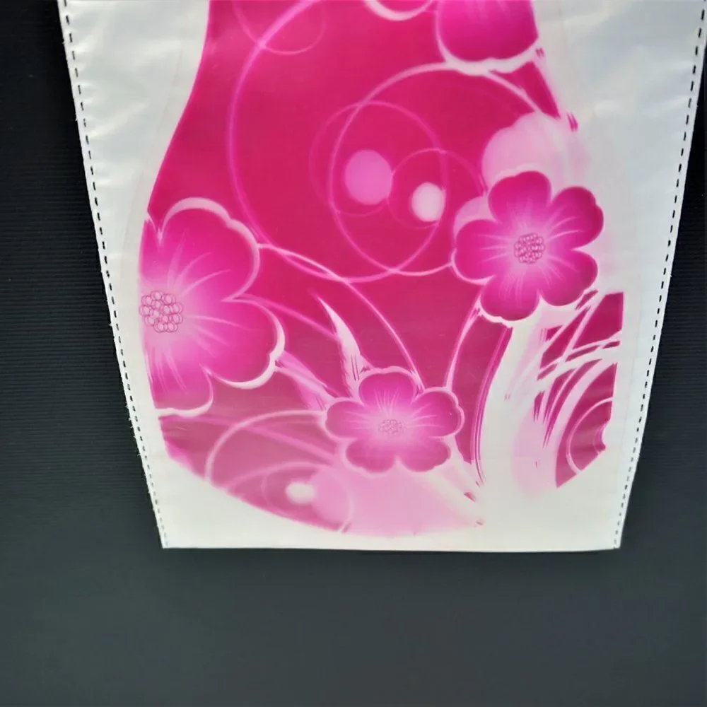 Decorative Reusable Plastic Vase Pink Folding Collapsible Novelty No Glass